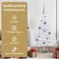 Preview: Künstlicher Weihnachtsbaum Weiß 68 x 68 x 120 cm PVC und Metall