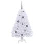 Preview: Künstlicher Weihnachtsbaum Weiß 68 x 68 x 120 cm PVC und Metall