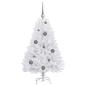 Preview: Künstlicher Weihnachtsbaum Weiß 68 x 68 x 120 cm PVC und Metall