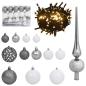 Preview: Künstlicher Weihnachtsbaum Weiß 68 x 68 x 120 cm PVC und Metall