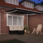 Preview: Einziehbare Markise Schwarz 350 x 250 cm Polyester und Metall