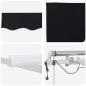 Preview: Einziehbare Markise Schwarz 350 x 250 cm Polyester und Metall