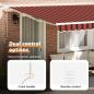 Preview: Einziehbare Markise Orange und Braun 400 x 300 cm