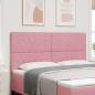Preview: LED Kopfteil mit LED-Lichtleisten Rosa 180 cm Polyester