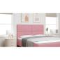 Preview: LED Kopfteil mit LED-Lichtleisten Rosa 180 cm Polyester