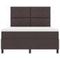 Preview: Boxspringbett mit Matratze Dunkelbraun 160 x 200 cm Stoff