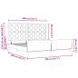 Preview: Boxspringbett mit Kopfteil Dunkelblau 200 x 200 cm Samt