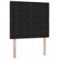 Preview: Aufbewahrungsbett mit Matratze Schwarz 90 x 200 cm Polyester