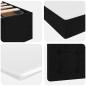 Preview: Aufbewahrungsbett mit Matratze Schwarz 90 x 200 cm Polyester