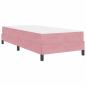 Preview: Boxspringbett mit Matratze Rosa 80 x 220 cm Stoff