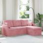 Preview: ARDEBO.de - Sofa Rosa 198 x 134 x 80 cm Samt