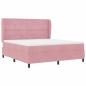 Preview: Boxspringbett mit Matratze Rosa 200 x 180 cm Polyester