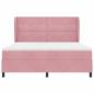 Preview: Boxspringbett mit Matratze Rosa 200 x 180 cm Polyester