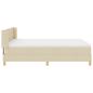 Preview: Boxspringbett mit Matratze Creme 140 x 190 cm Stoff