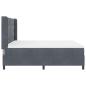 Preview: Boxspringbett mit Matratze Dunkelgrau 180 x 200 cm Samt