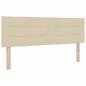 Preview: LED Boxspringbett mit Matratze mit LED Creme 140 x 190 cm Stoff
