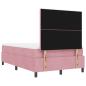 Preview: Boxspringbett mit Matratze mit Kopfteil Rosa 120 x 190 cm Samt