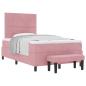 Preview: Boxspringbett mit Matratze mit Kopfteil Rosa 120 x 190 cm Samt