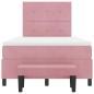 Preview: Boxspringbett mit Matratze mit Kopfteil Rosa 120 x 190 cm Samt
