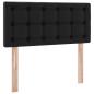 Preview: Aufbewahrungsbett mit Matratze Schwarz 90 x 190 cm Kunstleder