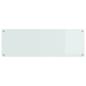 Preview: Küchenrückwand 2 pcs Weiß 120 x 40 cm Gehärtetes Glas