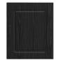 Preview: Küchenschrank Kalmar Schwarz Eichen-Optik 50 x 31 x 60 cm