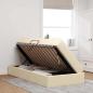 Preview: Aufbewahrungsbett mit Matratze Creme 90 x 190 cm Polyester