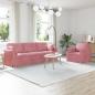 Preview: ARDEBO.de - Sofa 2 pcs Rosa 228 x 78 x 80 cm Samt