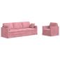 Preview: Sofa 2 pcs Rosa 228 x 78 x 80 cm Samt