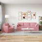 Preview: Sofa 2 pcs Rosa 228 x 78 x 80 cm Samt