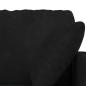 Preview: Sofa 2 pcs Schwarz 228 x 78 x 80 cm Samt