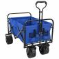 Preview: Klapp-Handwagen Blau 89 x 63 x 96 cm Stahl und Oxford-Stoff