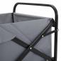 Preview: Klapp-Handwagen Grau 89 x 63 x 96 cm Stahl und Oxford-Stoff