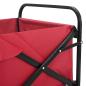 Preview: Klapp-Handwagen Rot 89 x 63 x 96 cm Stahl und Oxford-Stoff