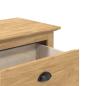 Preview: Flurbank BODO Honigbraun 118 x 40 x 50 cm Holzwerkstoff
