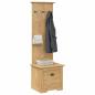 Preview: Flurschrank BODO Honigbraun 50 x 40 x 156,7 cm Holzwerkstoff