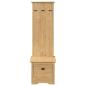 Preview: Flurschrank BODO Honigbraun 50 x 40 x 156,7 cm Holzwerkstoff
