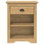 Preview: Nachttisch BODO Honigbraun 53 x 38,5 x 67 cm Holzwerkstoff