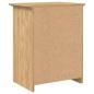 Preview: Nachttisch BODO Honigbraun 53 x 38,5 x 67 cm Holzwerkstoff
