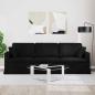 Preview: Sofa Schwarz 228 x 78 x 80 cm Samt