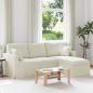 Preview: ARDEBO.de - Sofa Creme 198 x 134 x 80 cm Samt