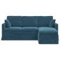 Preview: Sofa Blau 198 x 134 x 80 cm Samt