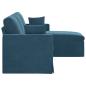 Preview: Sofa Blau 198 x 134 x 80 cm Samt