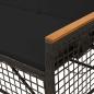 Preview: Garten Liegesofa Set Schwarz 164 x 164 x 112 cm Poly-Rattan