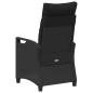 Preview: Liegestühle für den Garten Schwarz 56 x 60 x 112 cm