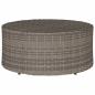Preview: Couchtisch für draußen Grau Ø 68 x 30 cm Poly-Rattan