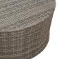 Preview: Couchtisch für draußen Grau Ø 68 x 30 cm Poly-Rattan