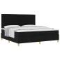 Preview: Boxspringbett mit Matratze Schwarz 200 x 200 cm Stoff