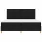 Preview: Boxspringbett mit Matratze Schwarz 200 x 200 cm Stoff