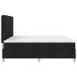 Preview: Boxspringbett mit Matratze Schwarz 200 x 200 cm Stoff